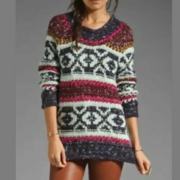 Free People Sweaters - Free People Mixed Yarn oversize Sweater size S